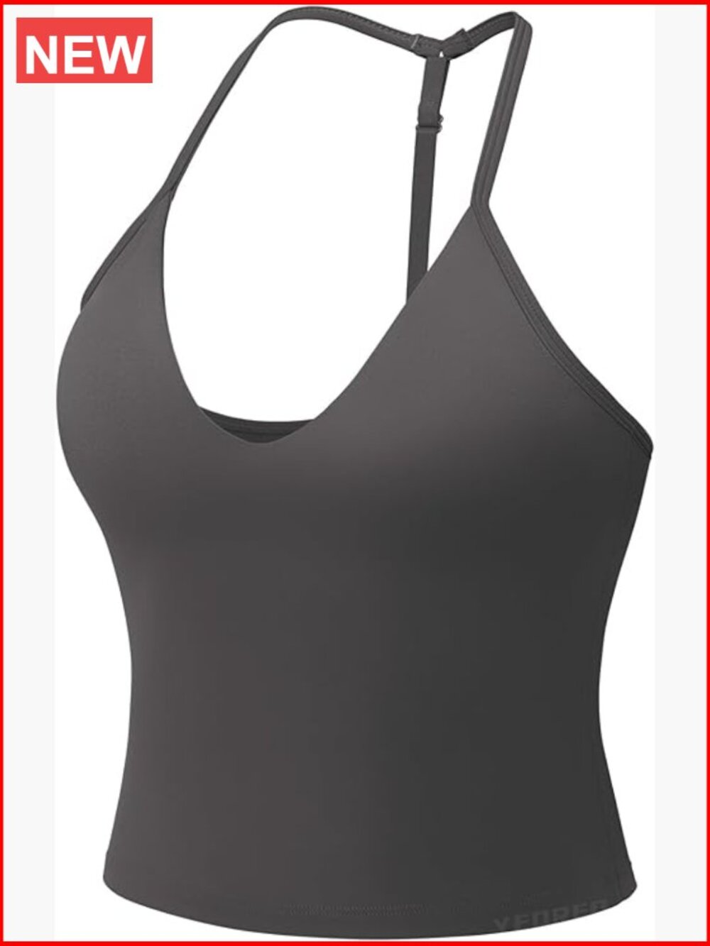 Coreflex Impact Halter Tank Top With Built-In Bra Workout Crop Top